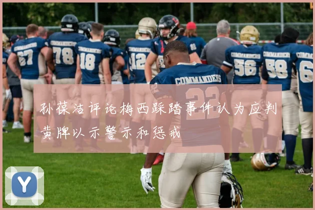 孙葆洁评论梅西踩踏事件认为应判黄牌以示警示和惩戒